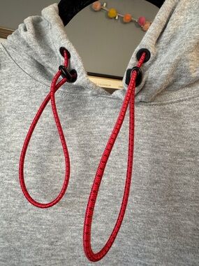 wild fable Gray Hoodie with Red Drawstrings